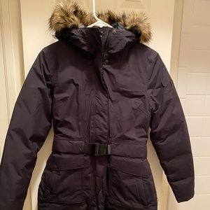 New w/o Tags- North Face Fur Hooded & Belted Parka Sz S